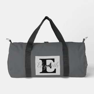 Girly Monogram and Name pink purple Luggage Duffle Bag