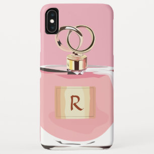 Girly Monogram Beauty Pink Stylish Perfume Bottle iPhone XS Max Case