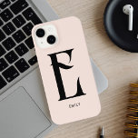 Girly Monogram Vintage Blush Pink iPhone 14 Case<br><div class="desc">Vintage monogram.</div>