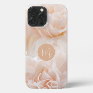 Girly monogrammed initial pink pastel photography  iPhone 13 pro max case