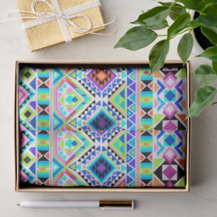 Girly Native Aztec Tribal Tissue Paper