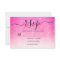 Girly Neon Pink White Glitter Ombre