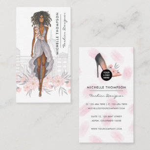 Girly New York Fashion Designer Business Card
