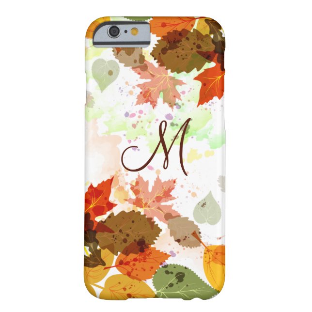 Girly Orange Yellow Green Autumn Leaves iPhone 6 c Case-Mate iPhone Case (Back)