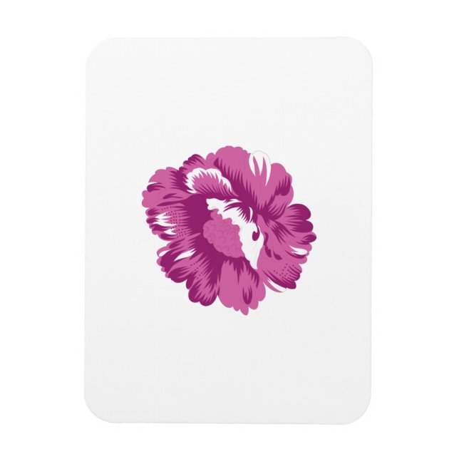 Girly, Pale Megenta, Royal Health Magnet (Vertical)