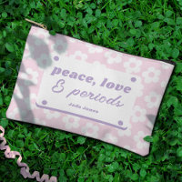 Girly Pastel Pink Floral Pattern Period