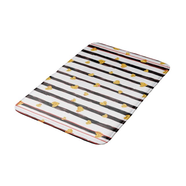 Girly Pattern Bathroom Mat (Angled)