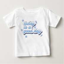 Girly Phrase Stars Hearts Rays Blue
