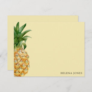 Girly Pineapple Correspondence  Card