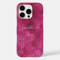 Girly Pink Abstract Glitz Glam Glitter