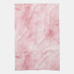 Girly Pink Abstract Kitchen Towel