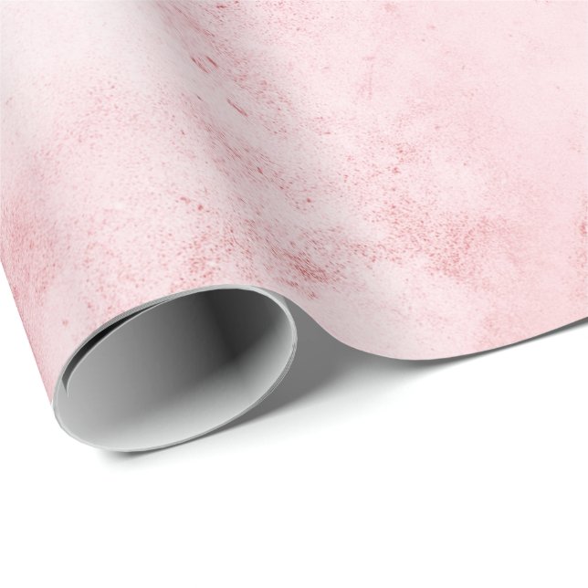 Girly Pink Abstract Wrapping Paper (Roll Corner)