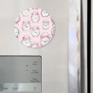 Girly Pink Alarm Clocks Magnet