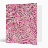 Girly Pink and Blush Glitter Zebra