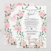 Girly Pink Baby Lamb Shower By Mail Quarantine