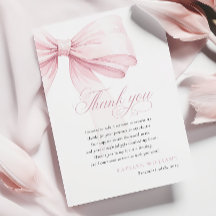 Girly Pink Bow Baby Shower