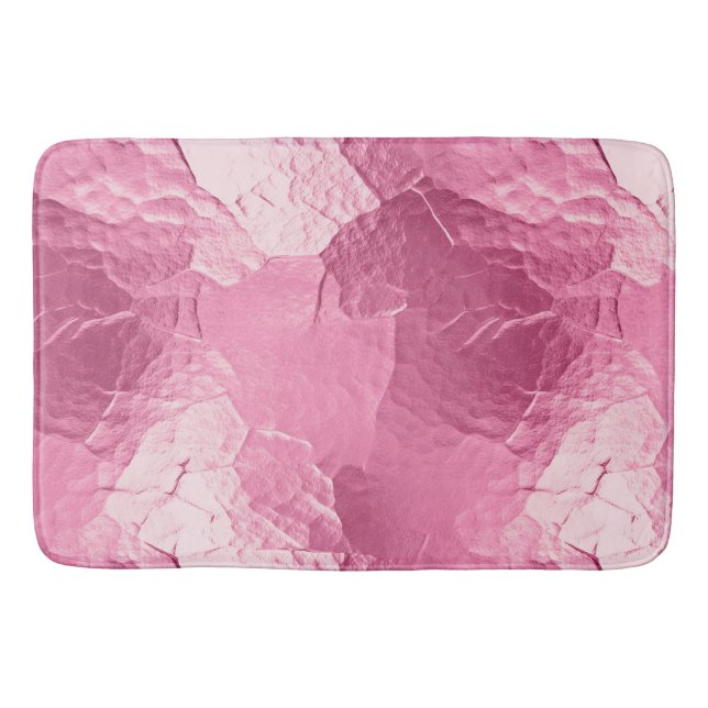Girly Pink Glam Bath Mat (Front)