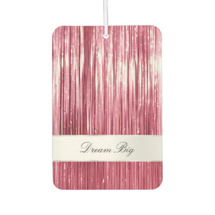 Girly Pink Glam Glitzy Tinsel Stripes Air Freshener