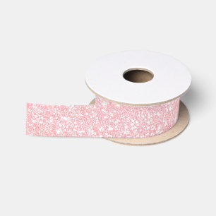 Girly Pink Glitter Colour F3C0C0 Satin Ribbon