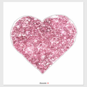 Girly Pink Glitter Heart