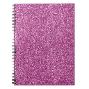 Girly Pink Glitz Glitter  Notebook