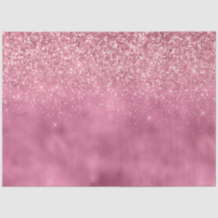 Girly Pink Glitzy Sparkle Glitter Tissue Paper