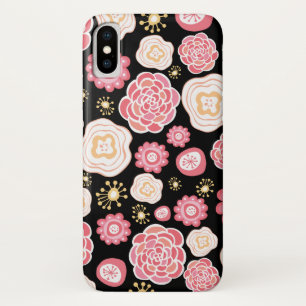 Girly Pink Honeysuckle Floral Pattern Iphone Case-Mate iPhone Case
