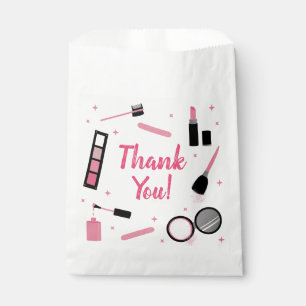 Girly Pink Makeup Glamour Birthday Favour Bags
