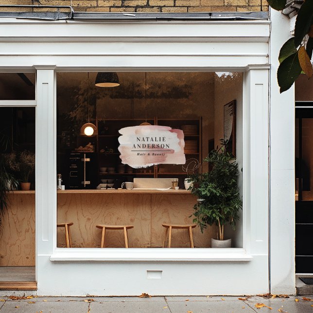 Girly Pink Modern Watercolour Branding Sign (Creator Uploaded)