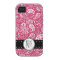 Girly PINK Paisley Pattern with Monogram