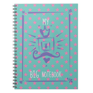 Girly Pink Personalized Modern Trendy Notebook