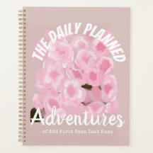 Girly Pink Spring Custom Name Sakura Blossoms
