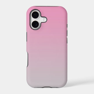 Girly Pink to Light Grey Ombre Gradient Design