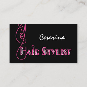 Girly Pink Zebra Hair Styliste Rendez-vous rappel