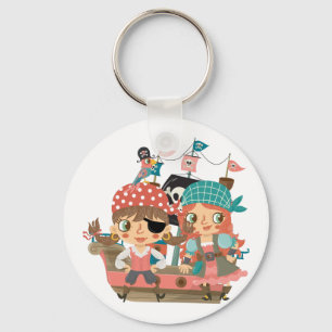 Girly Pirates Keychain