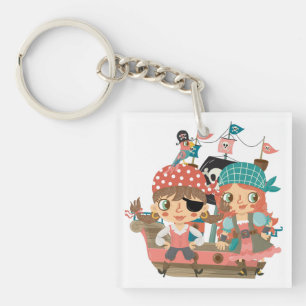 Girly Pirates Keychain