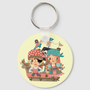 Girly Pirates Keychain