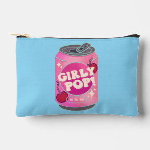 Girly Pop Cherry Soda Can Retro Y2K Pink Accessory Pouch