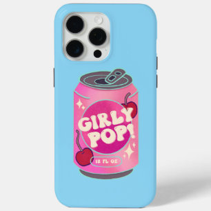 Girly Pop Cherry Soda Can Retro Y2K Pink iPhone 15 Pro Max Case