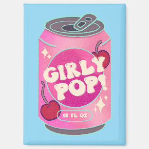  Girly Pop Cherry Soda Can   Retro Y2K Pink Magnet