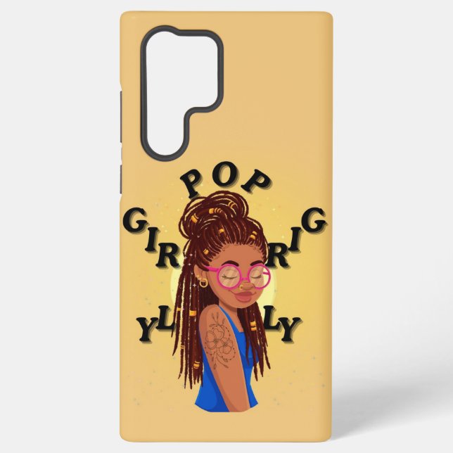 Girly pop locs phone case  (Back)