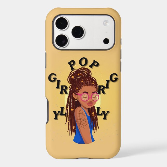 Girly pop locs phone case  (Back)