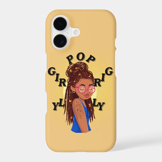 Girly pop locs phone case  (Back)
