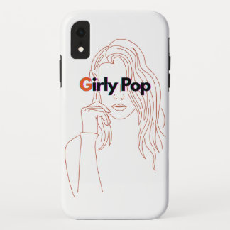 Girly Pop - Orange/Brown  iPhone XR Case