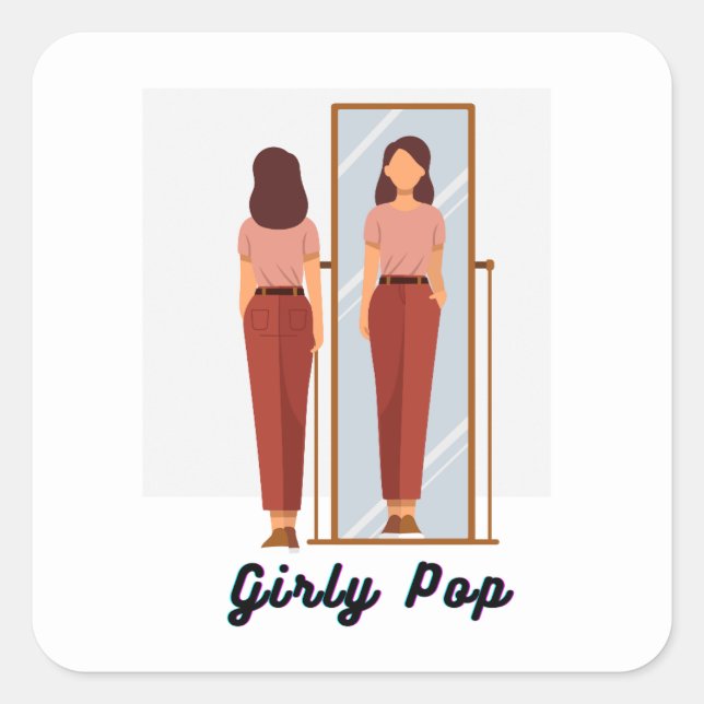 Girly pop stickers (Front)