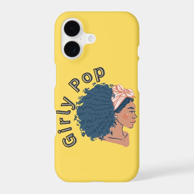 Girly pop yellow phone case  (Verso)