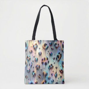 Girly Posh Leopard Print Opal Tote Bag