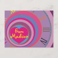 Girly pretty swirl circles kids tornado cute art