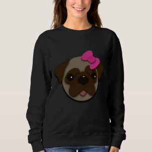 Girly Pug Classic T-Shirt 413 Sweatshirt