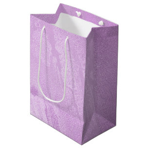 Girly Purple Abstract Medium Gift Bag